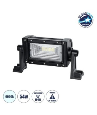 GloboStar® 85480 Μπάρα LED Pencil Beam 7D 2835 SMD 54W 10-30V για Αυτοκίνητα & Φορτηγά LED CREE XBD  6480lm 15° DC 10-30V Αδιάβροχη IP65 Ψυχρό Λευκό 6000K - Μ22 x Π10 x Υ11cm